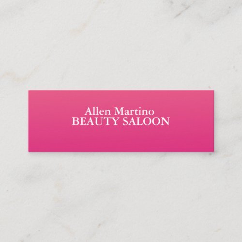 Pink  Business Card
