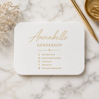 Pink Business Cards | Minimalist Elegant Blush