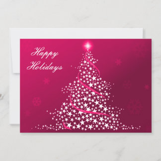 pink Business Holiday Flat cards