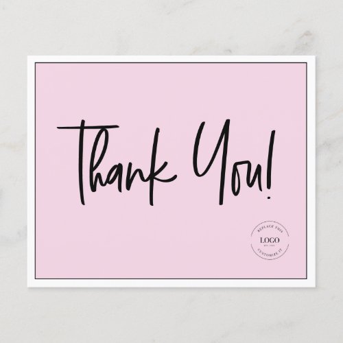 Pink Business Logo Social Website Code Thank You  Flyer