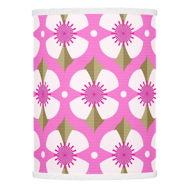 Pink Buttercup Lamp Shade (Front)