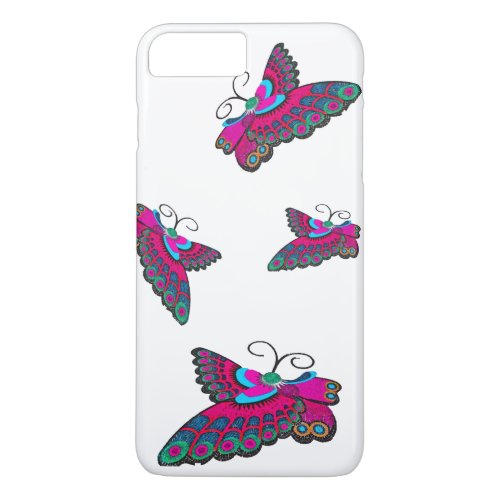 Pink Butterflies iPhone 8 Plus7 Plus Case