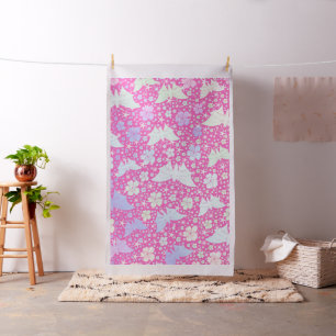 pink,butterflies, colorful, happy, fabric, pattern fabric