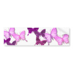 Pink Butterflies Design Bumper Sticker