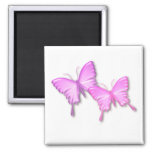 Pink Butterflies Design Magnet