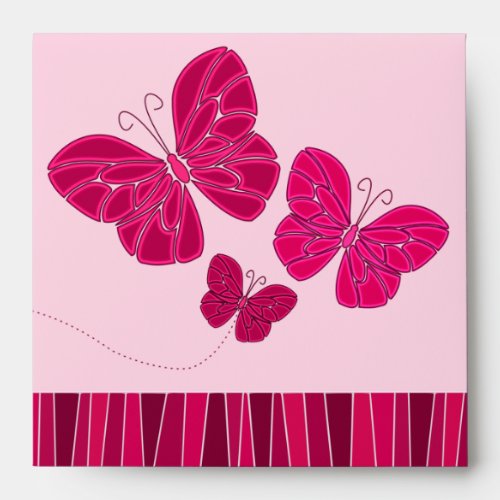 Pink butterflies Envelope