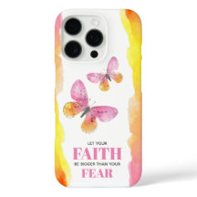 Pink Butterflies Faith Over Fear