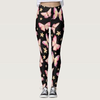 Pink Butterflies Leggings
