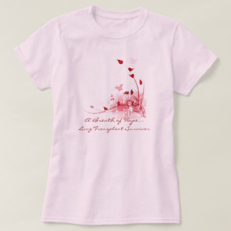 Pink butterflies - Lung Transplant Survivor Shirt