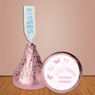 Pink Butterflies Quinceanera Hershey®'s Kisses®