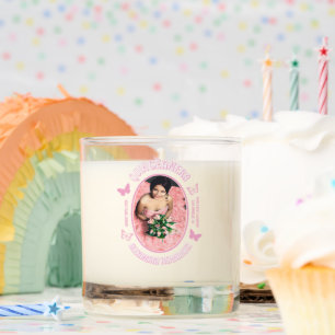 Pink Butterflies Quinceanera Scented Candle