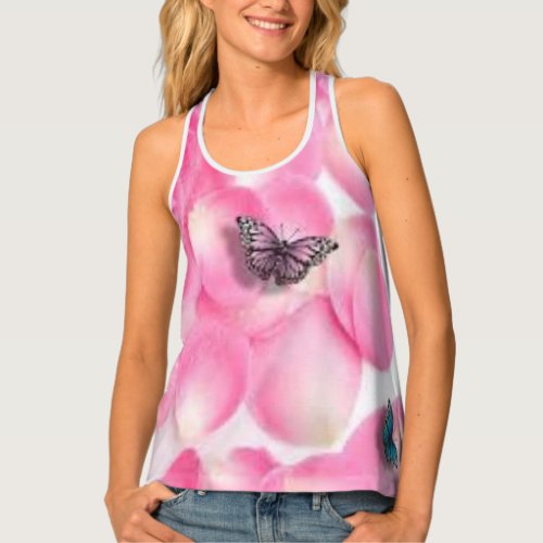 Pink Butterflies Top