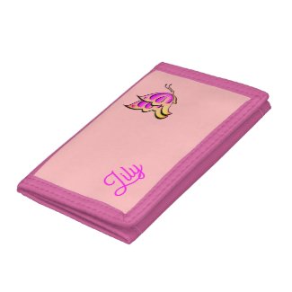 pink  butterfly  - add name 
