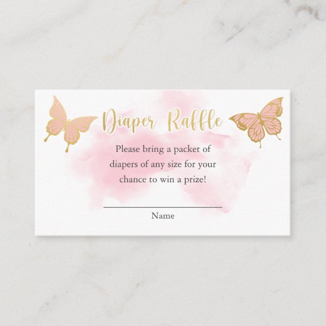 Pink Butterfly Baby Shower Invitation (Front)