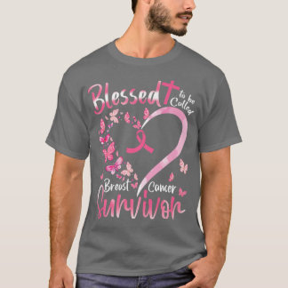 Pink Butterfly Blessed To Be Called Breast Cancer T-Shirt