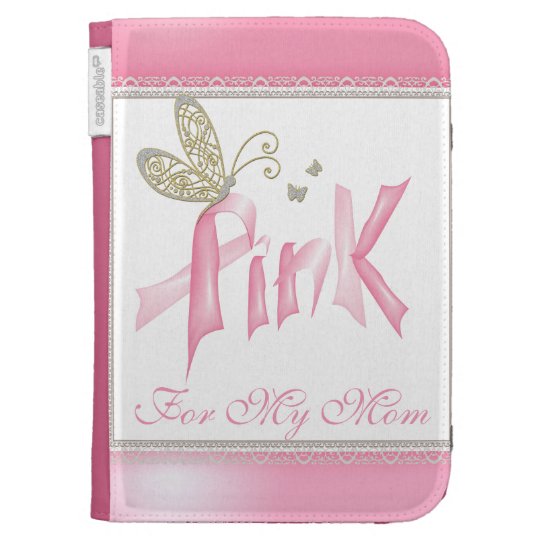 Pink Butterfly Breast Cancer Kindle 3 Cover
