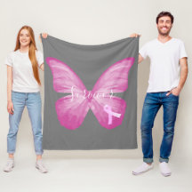 Pink Butterfly Breast Cancer Survivor