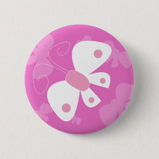 pink butterfly button