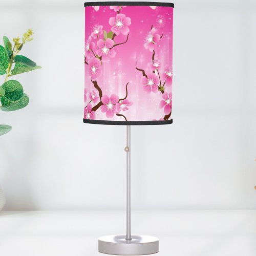 Pink Butterfly Cherry Blossom Lamp