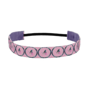 Pink Butterfly Circle pattern Headband