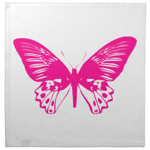 Pink Butterfly Cloth Napkin