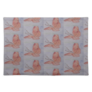 Pink Butterfly Cloth  Placemat