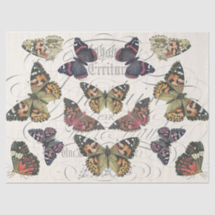 Pink Butterfly Decoupage Tissue Paper