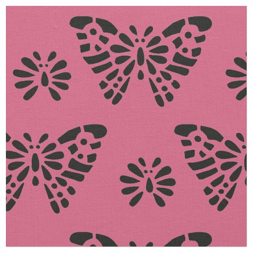 Pink Butterfly Fabric
