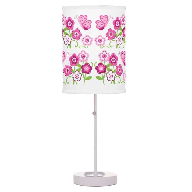 pink butterfly table lamp