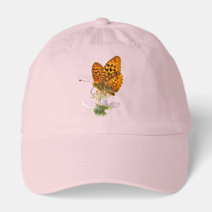 Pink Butterfly Floral Hat