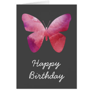 Pink butterfly freedom whimsical cards