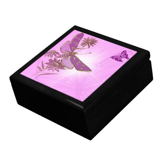 Pink Butterfly Gift Box (Side)