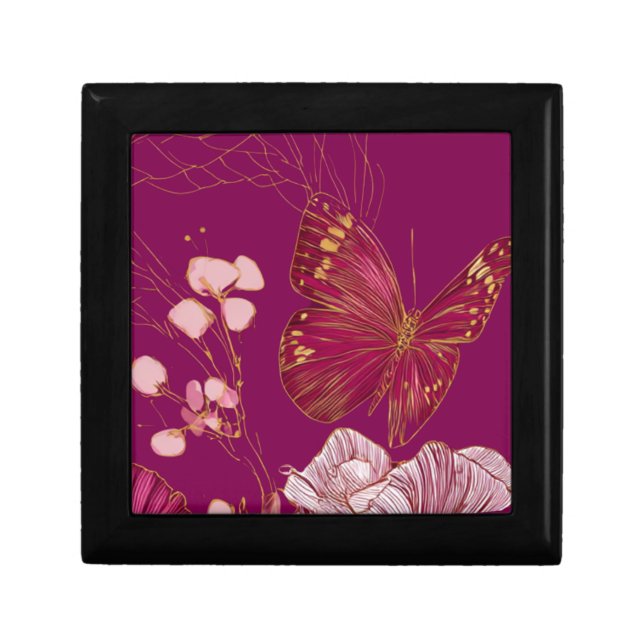 Pink Butterfly Gift Box (Front)