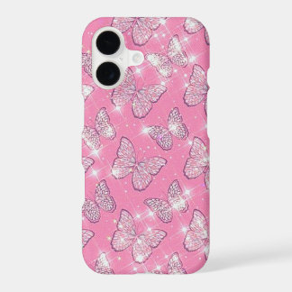 Pink Butterfly iPhone 17 Case