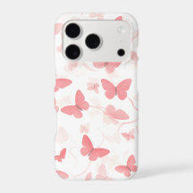Pink Butterfly iPhone Case | Pearlescent Coquette