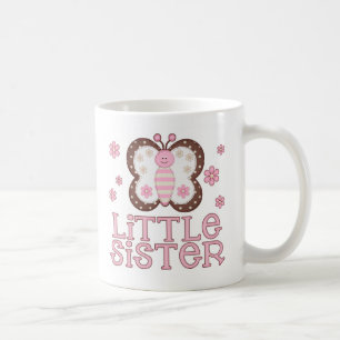 Pink Butterfly Little Sister Coffee Mug