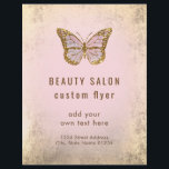 pink butterfly logo flyer<br><div class="desc">please note this is a printed product with NO REAL GOLD FOIL</div>