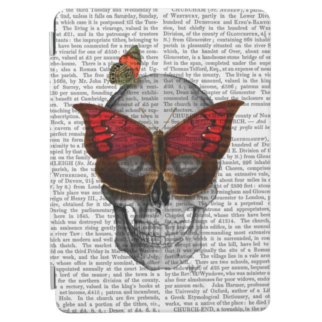 Pink Butterfly Mask Skull iPad Air Cover (Front)