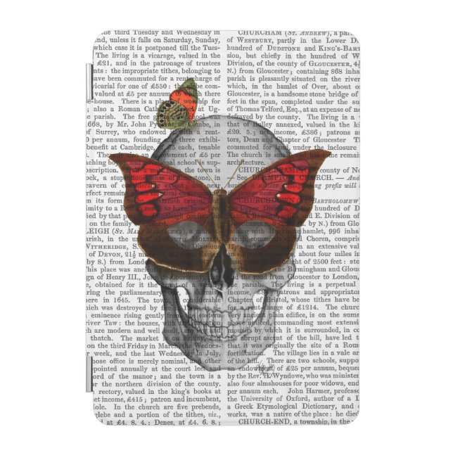 Pink Butterfly Mask Skull iPad Mini Cover (Front)