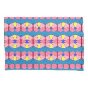 Pink Butterfly Pillow Case