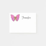 Pink Butterfly Post-it Notes at Zazzle