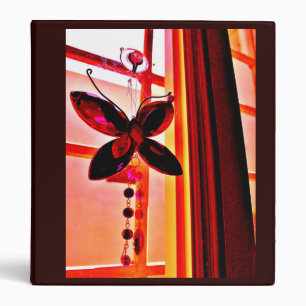 Pink Butterfly Prism Binder