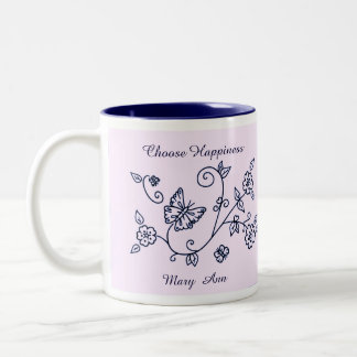 Pink Butterfly Reminder Mug