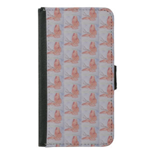 Pink Butterfly  Samsung Galaxy S5 Wallet Case