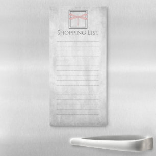 Pink Butterfly Shopping List Notepad