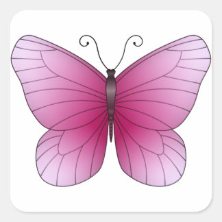 Pink Butterfly Sticker