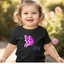 pink  butterfly - your baby name