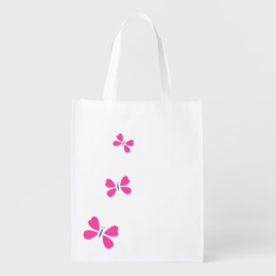 Pink Butterfly's Grocery Bag