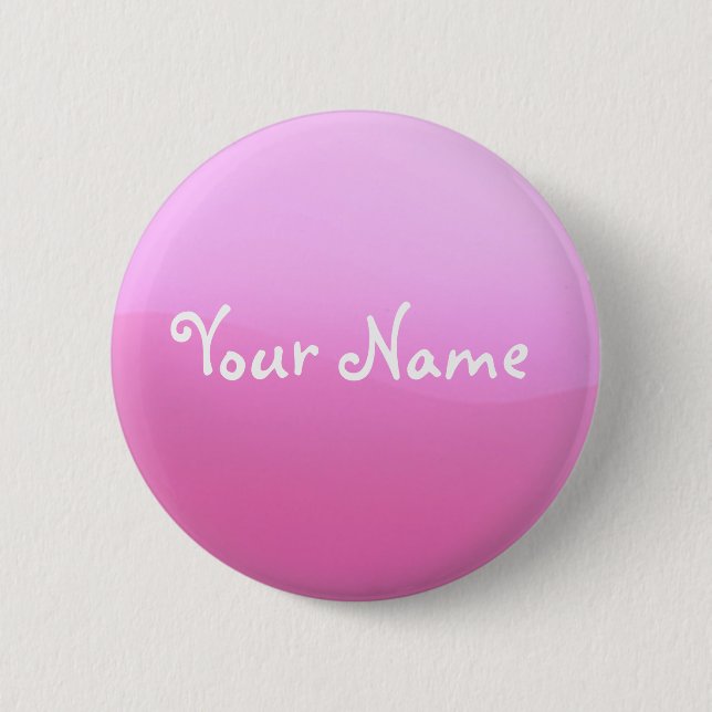 Pink Button with Your Name (Front)