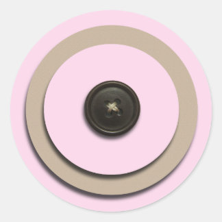 Pink Buttons & Brackets Envelope Seals